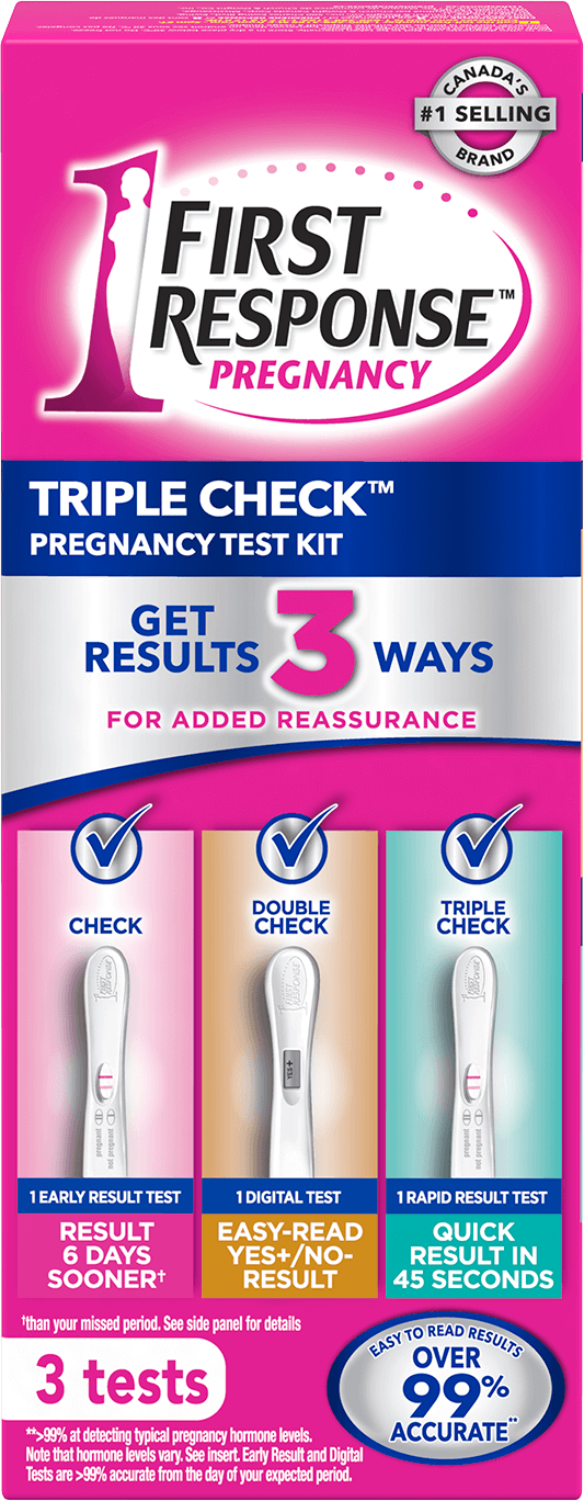 اختبار First Response Triple Check Pregnancy Test Kit
