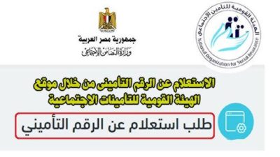 الاستعلام عن التأمينات الاجتماعية بالرقم القومي في مصر