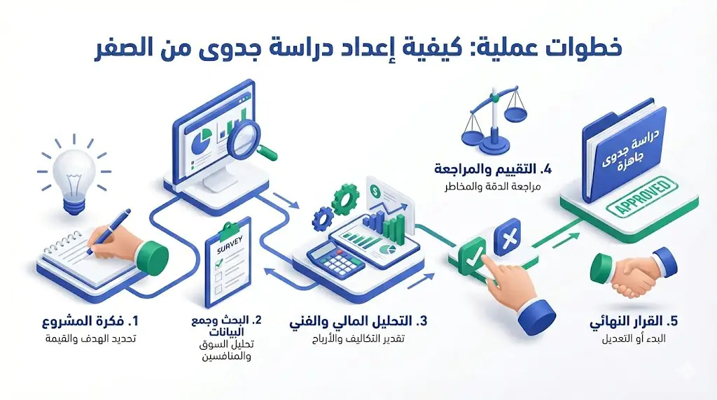 كيفية اعداد دراسة جدوى مشروع بالسعودية