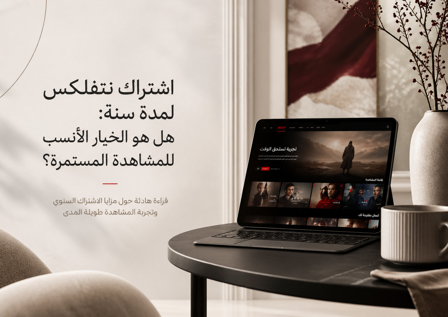 اشتراك نتفلكس لمدة سنة
