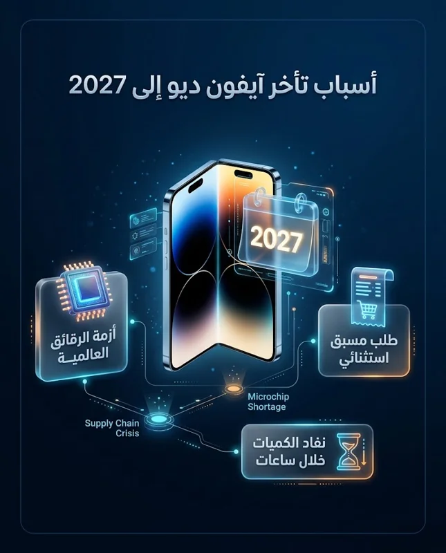 نفاد هاتف iPhone Duo القابل للطي