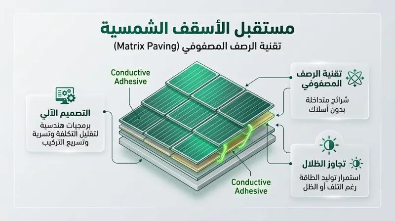 الأسقف الشمسية والألواح التقليدية للمنازل