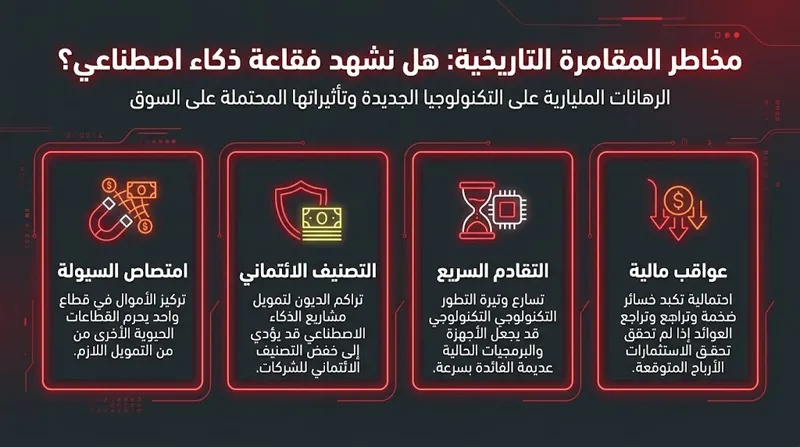 مقامرة تاريخية: لماذا تخطط 4 شركات تكنولوجيا كبرى لإنفاق 745 مليار دولار وكيف يهدد ذلك الأسواق؟