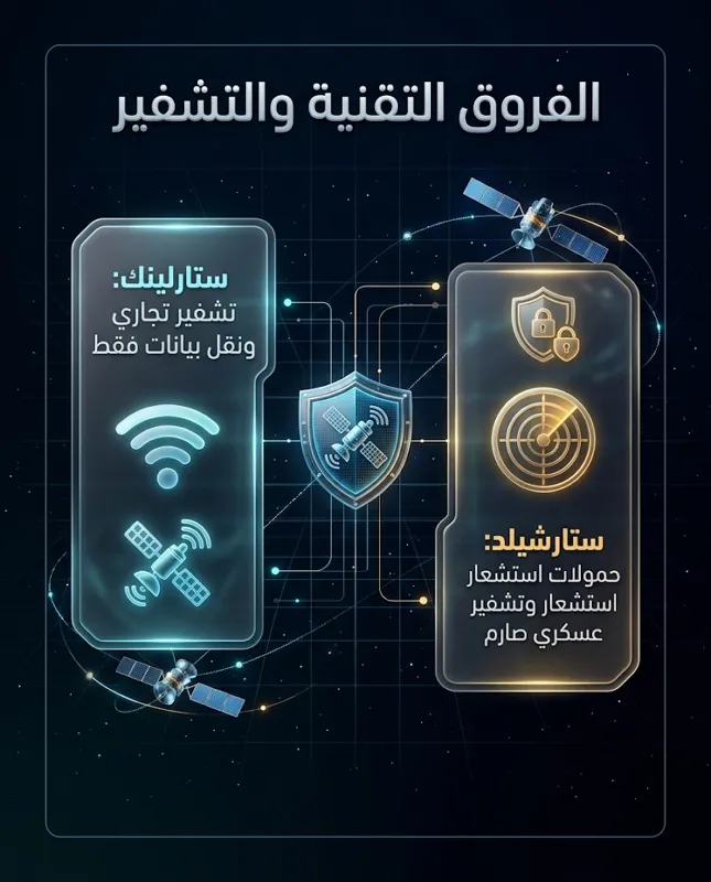 ما الفرق بين Starlink و Starshield؟ الوجه العسكري السري لإنترنت الفضاء الذي صدم العالم!